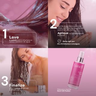 Kit de Hidratação e Nutrição Premium Lunell (2 Produtos)