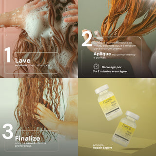 Kit Reconstrução Power Restore Lunell (4 Produtos)